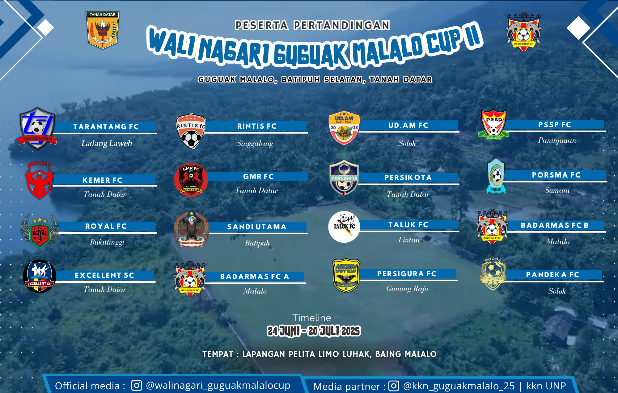 Wali Nagari Guguak Malalo Cup II Resmi Digelar di Lapangan Pelita Limo Luhak, Batipuh Selatan